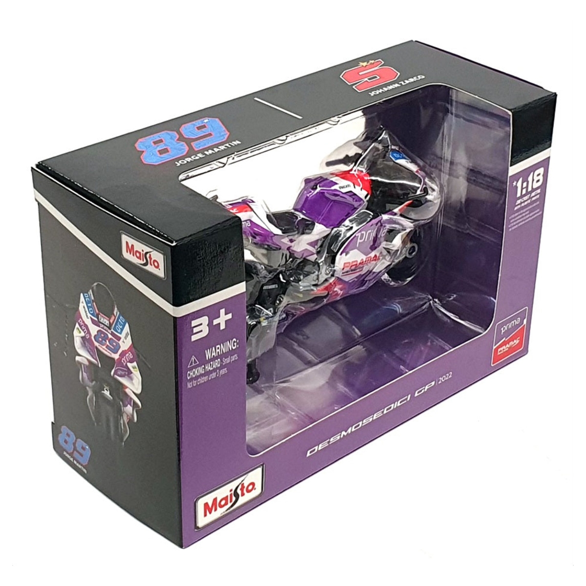 مايستو دراجة نارية دوكاتي براماك ريسينغ بمقياس 1:18 معدنية، للأولاد، من عمر 3 إلى 4 سنوات