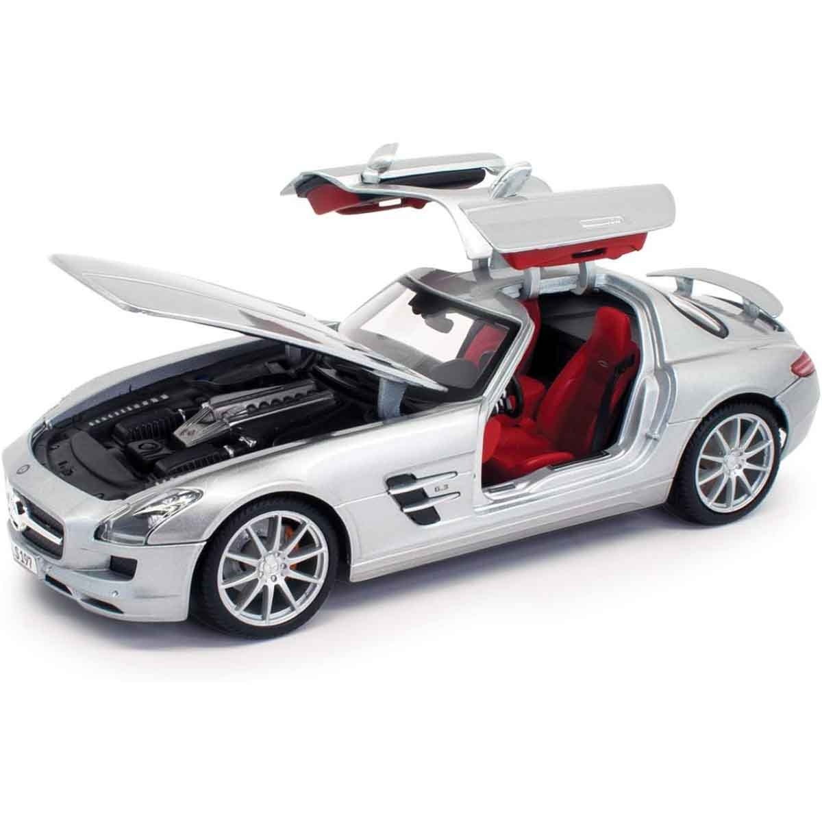 مايستو سيارة دايكاست مرسيدس بنز SLS AMG بمقياس 1:18 للأولاد، 3-4 سنوات