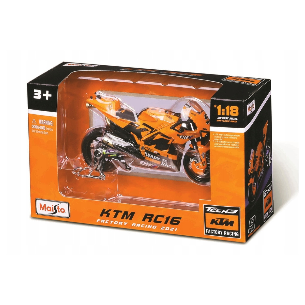 مايستو دراجة نارية موتو جي بي بمقياس 1:18 معدنية، للأولاد، من عمر 3 إلى 4 سنوات