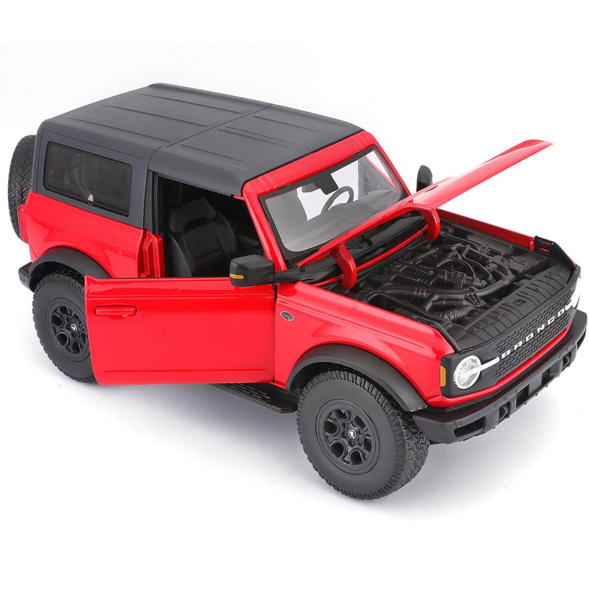 Maisto 1:18 Scale Black Ford Bronco Wildtrak Diecast Car Boys, 3-4 Years