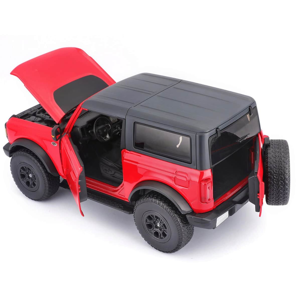 Maisto 1:18 Scale Black Ford Bronco Wildtrak Diecast Car Boys, 3-4 Years