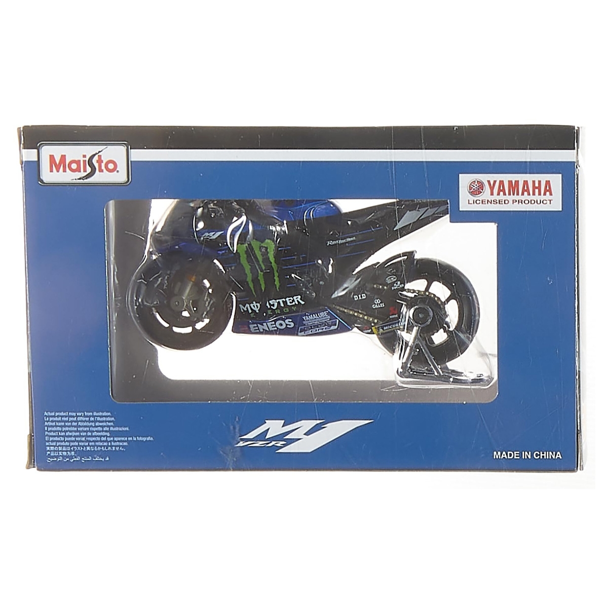 دراجة نارية مايستو ياماها YZR-M1 مصبوبة بمقياس 1:18 للأولاد، 13 عامًا فأكثر