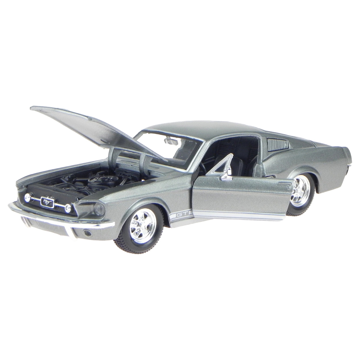مايستو سيارة فورد موستانغ GT 1967 بمقياس 1:24 معدنية، للأولاد، من عمر 3 إلى 4 سنوات