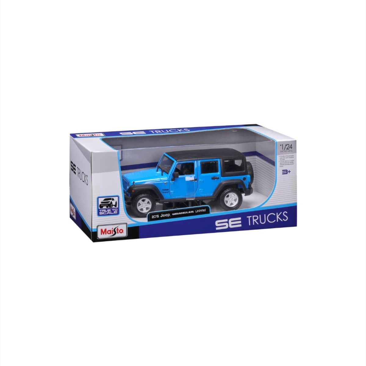 Maisto 1:24 Scale Jeep Wrangler Unlimited Diecast Car Boys, 3-4 Years