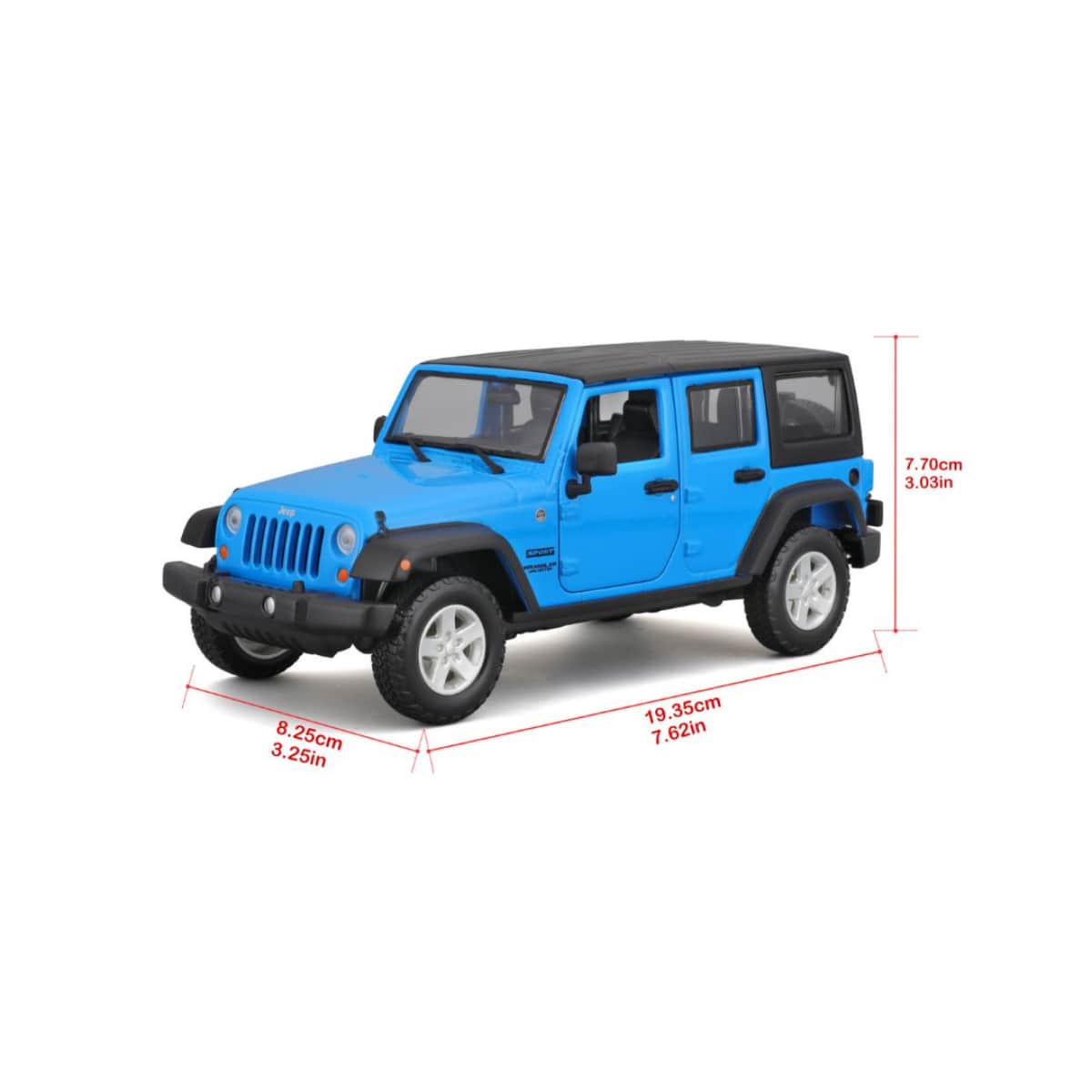 Maisto 1:24 Scale Jeep Wrangler Unlimited Diecast Car Boys, 3-4 Years