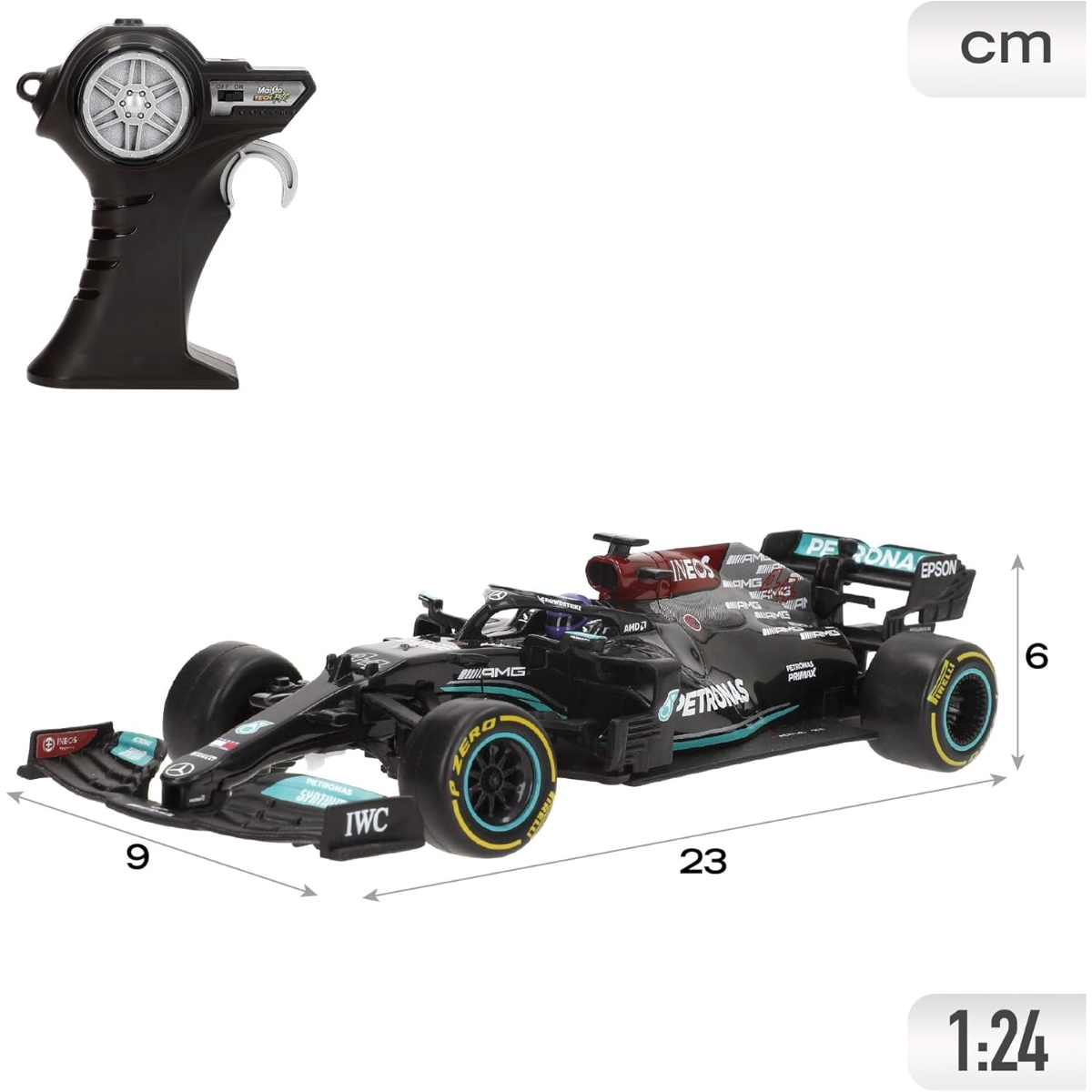Maisto 1:24 Scale Mercedes AMG F1 W12 R/C Car Boys, 8-10 Years