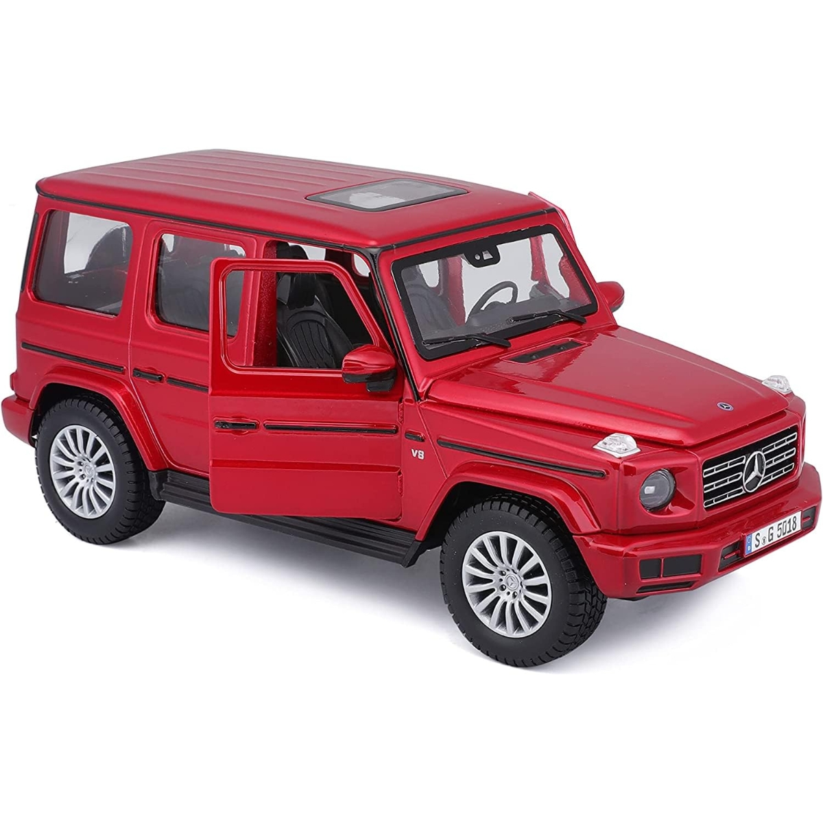 مايستو سيارة دايكاست مرسيدس بنز G-Class AMG رمادية بمقياس 1:24 للأولاد، من عمر 3 إلى 4 سنوات