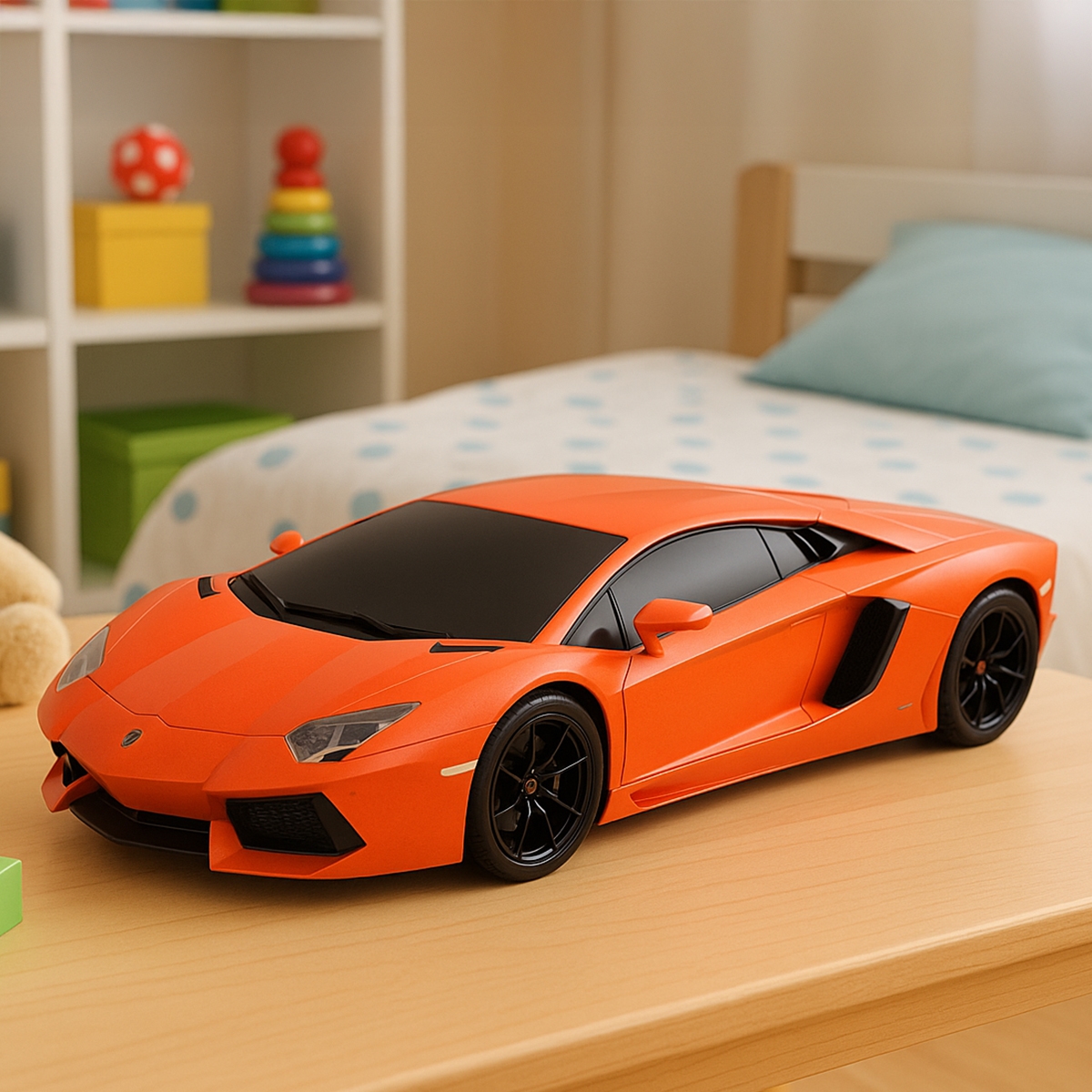 مايستو سيارة معدنية لامبورغيني أفينتادور كوبيه بمقياس 1:24 مع صوت المحرك للأولاد من عمر 5 إلى 7 سنوات