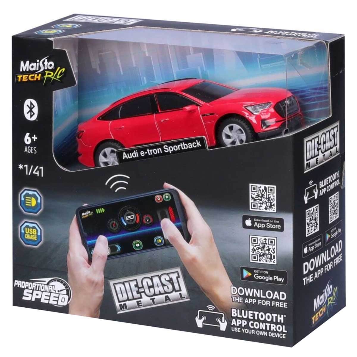 Maisto 1:41 Bluetooth Remote Control Die-Cast Metal Car Unisex, 6-8 Years