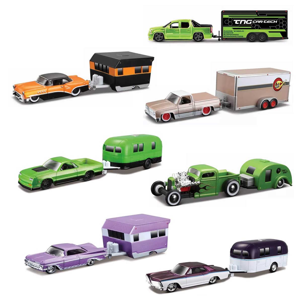 Maisto 1:64 Scale Des Tow n Go Assorted Diecast Traveller Trailer Boys, 8-10 Years