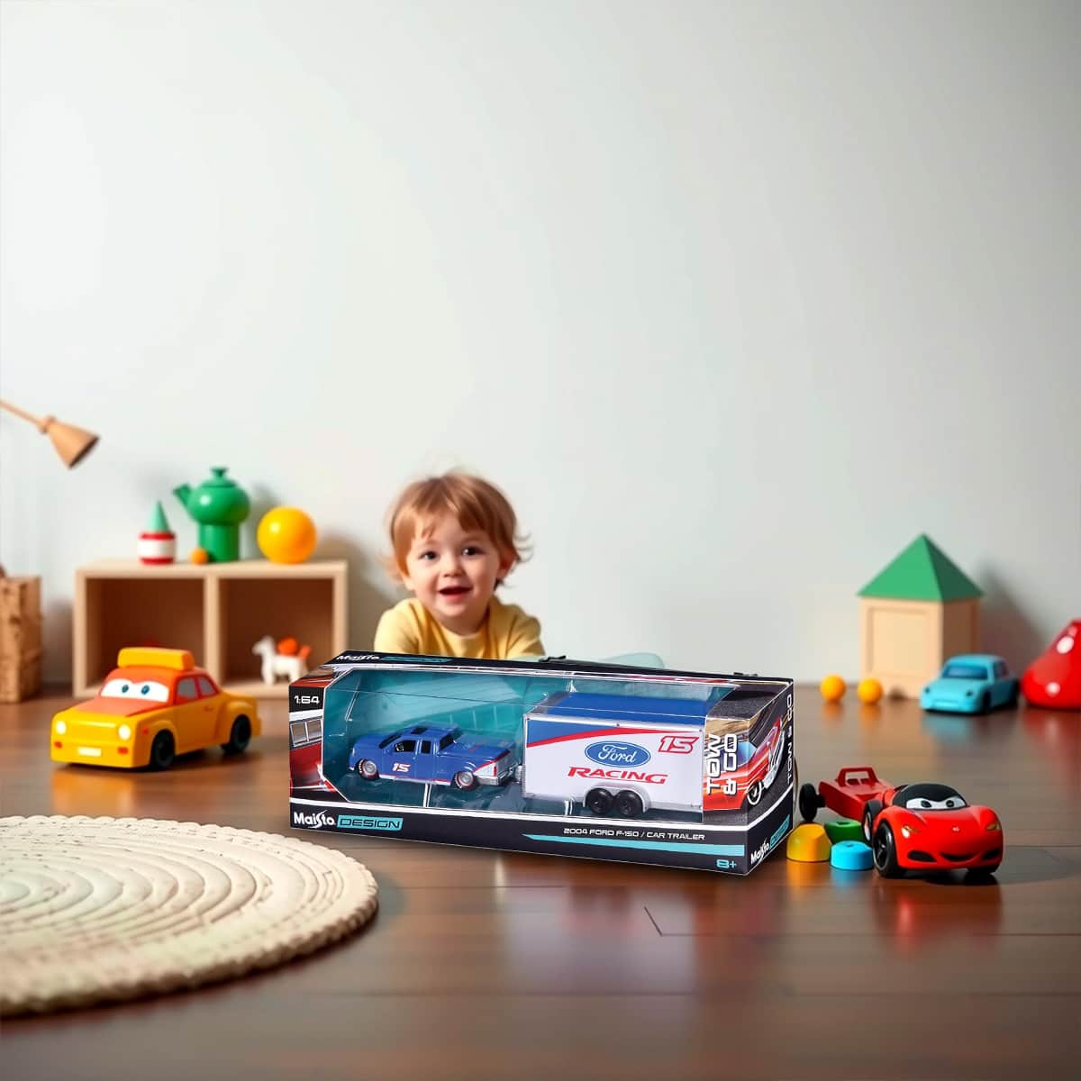 Maisto 1:64 Scale Design Tow & Go Assorted Diecast Car Trailer Boys, 8-10 Years