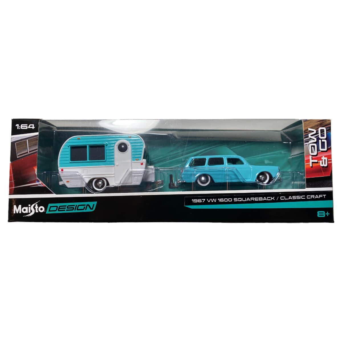 Maisto 1:64 Scale Design Tow & Go Assorted Diecast Car Trailer Boys, 8-10 Years