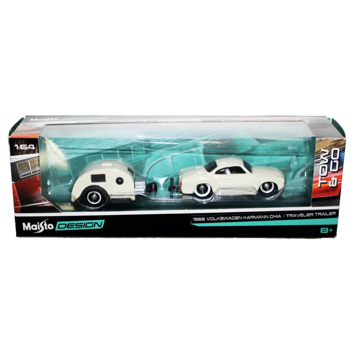 Maisto 1:64 Scale Design Tow & Go Assorted Diecast Car Trailer Boys, 8-10 Years