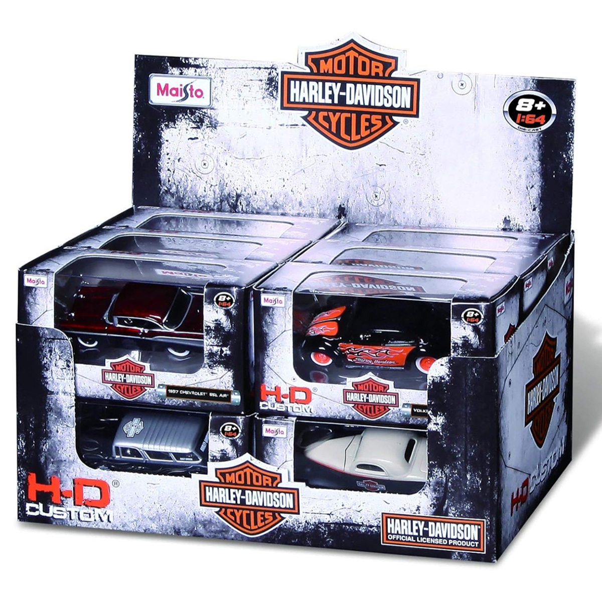 Maisto 1:64 Scale H-D Custom Assorted Diecast Vehicle Boys, 3-4 Years