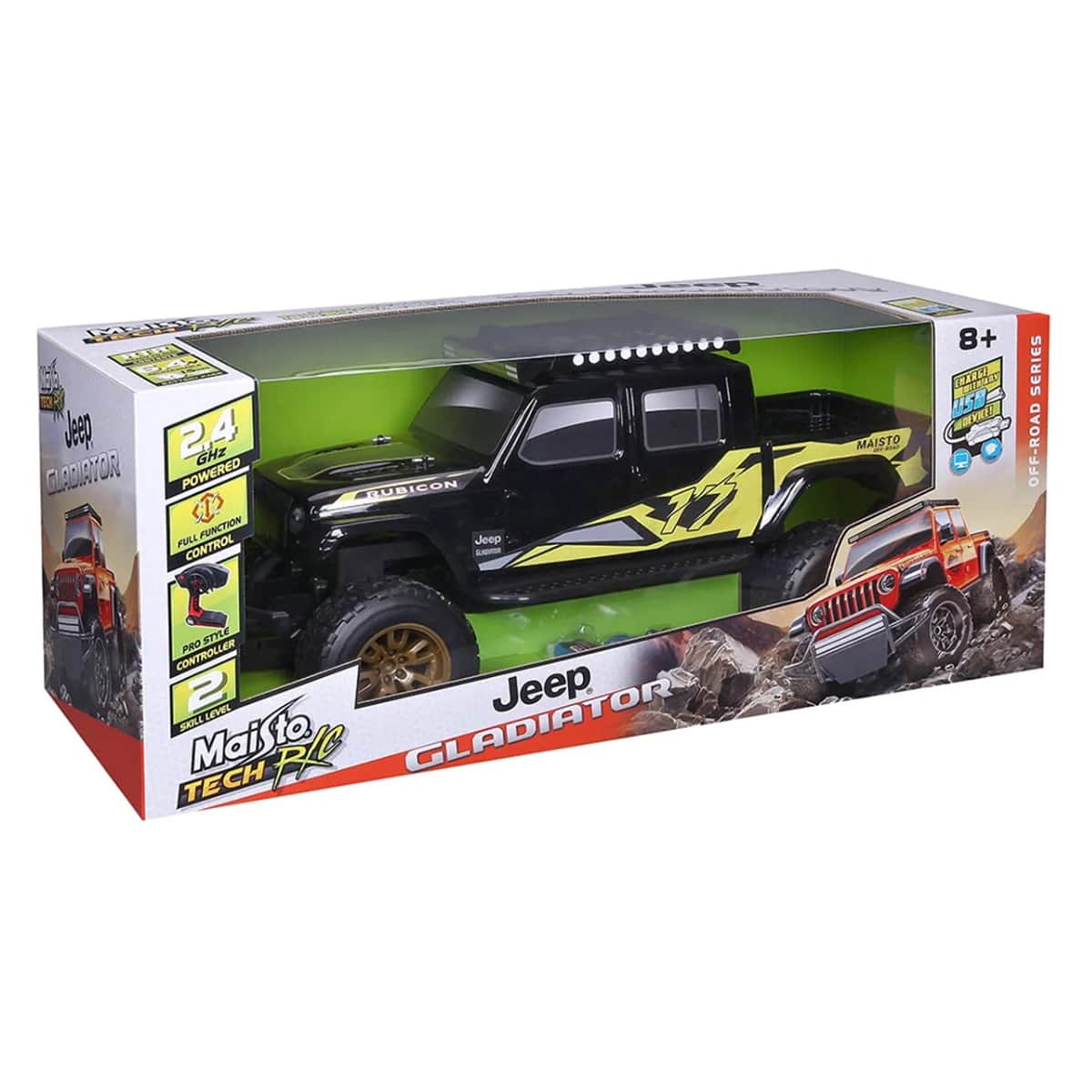 مايستو سيارة R/C جيب جلادياتور 2020 بمقياس 1:6 للأولاد، 8-10 سنوات