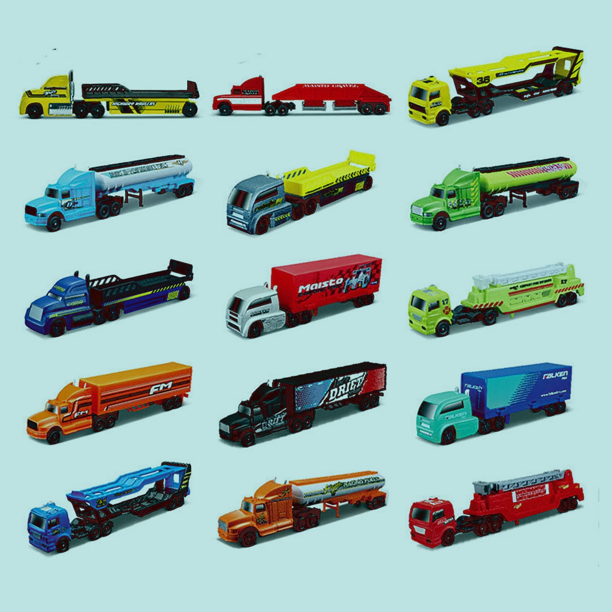 مايستو سيارة دايكاست متنوعة بحجم 1:72 للأولاد، 3-4 سنوات