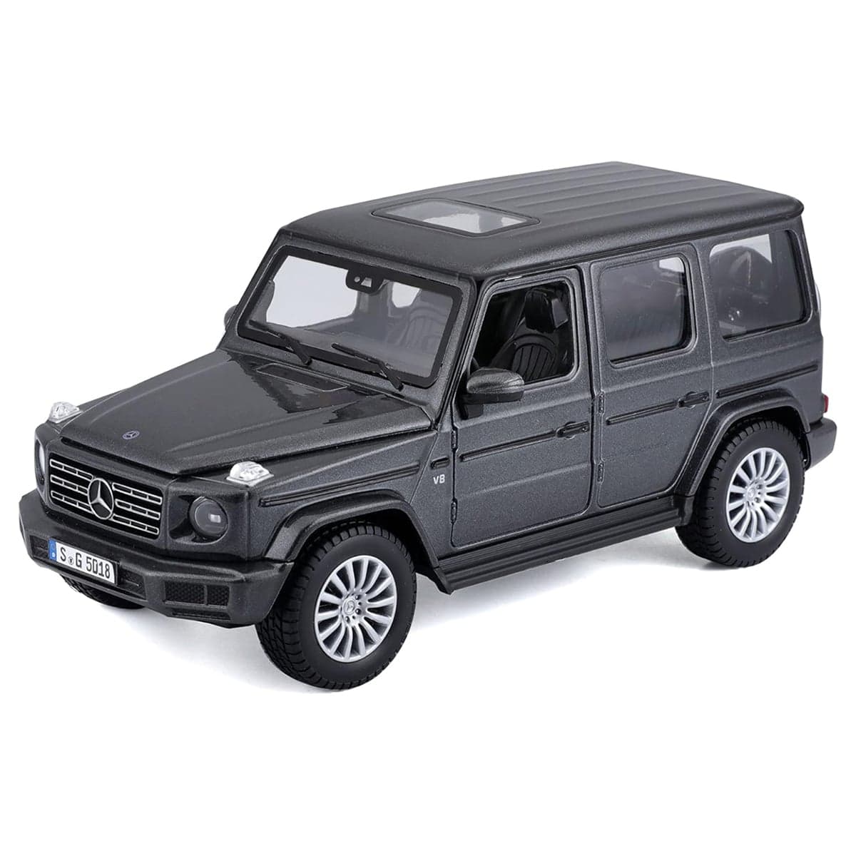 مايستو سيارة دايكاست مرسيدس بنز G-Class AMG رمادية بمقياس 1:24 للأولاد، من عمر 3 إلى 4 سنوات