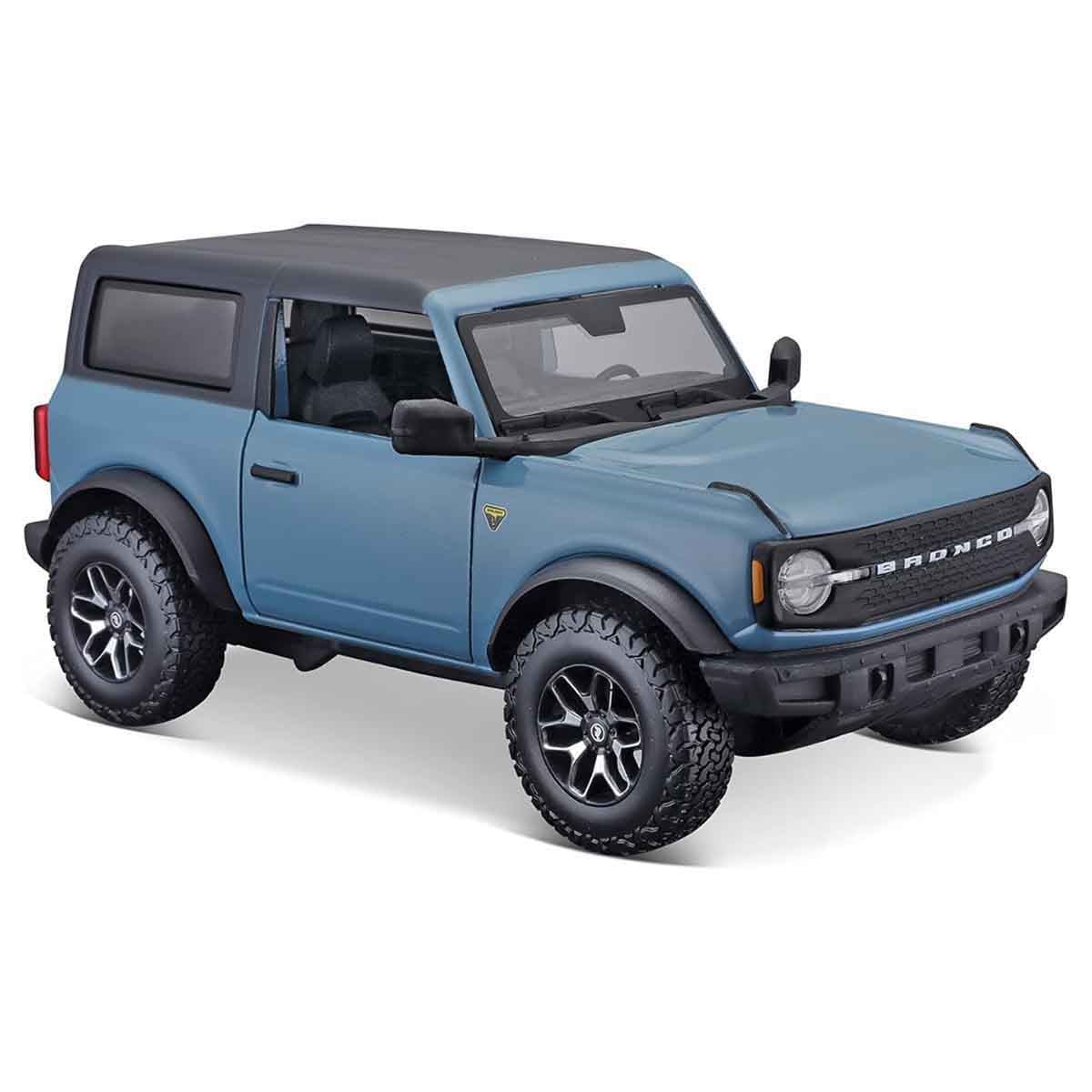 Maisto 1:24 Scale Blue Ford Bronco Badlands Diecast Car Boys, 3-4 Years