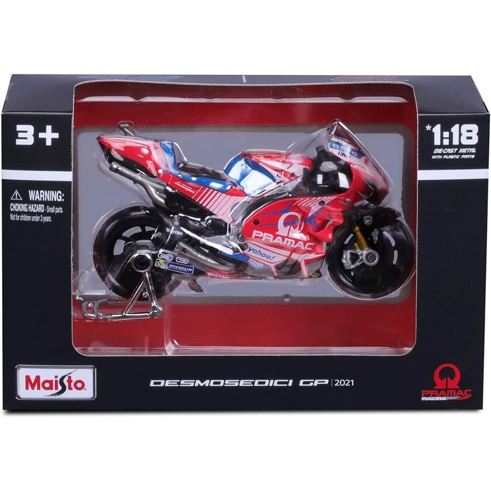 Maisto 1:18 Scale 2021 Ducati Desmosedici GP Diecast Motorcycle Boys, 3-4 Years