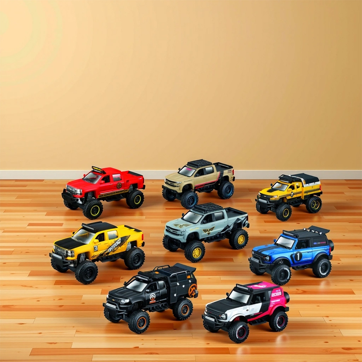 مايستو سيارات دايكاست فريش ميتال 21205 4x4 ريبيلز متنوعة للأولاد، 3-4 سنوات