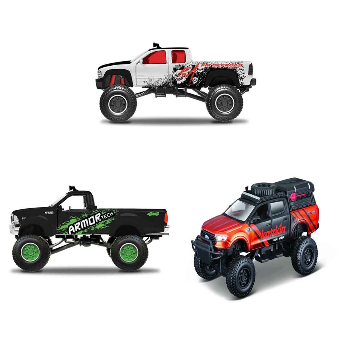 مايستو سيارات دايكاست فريش ميتال 25205 4x4 ريبيلز متنوعة للأولاد، 3-4 سنوات