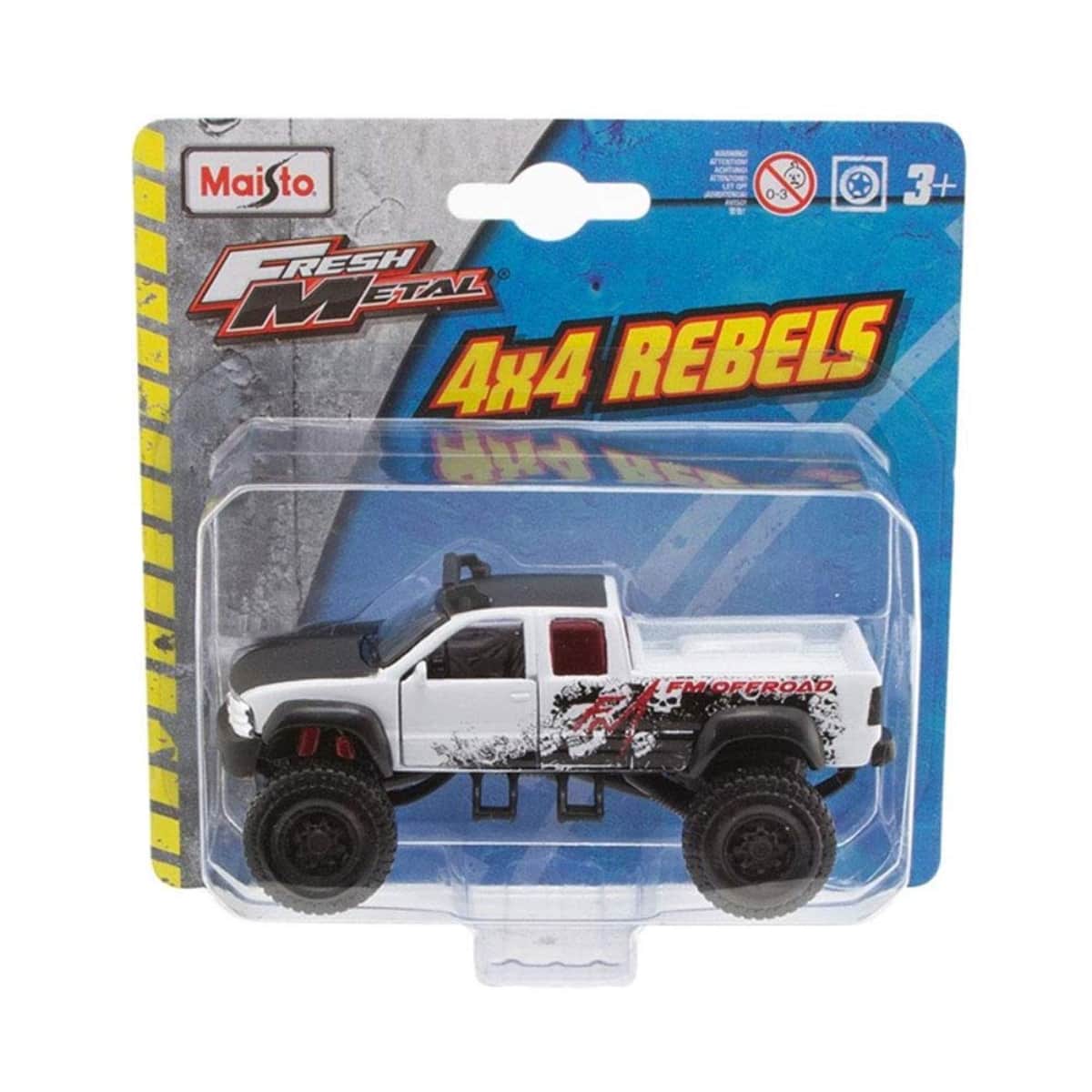 مايستو سيارات دايكاست فريش ميتال 25205 4x4 ريبيلز متنوعة للأولاد، 3-4 سنوات