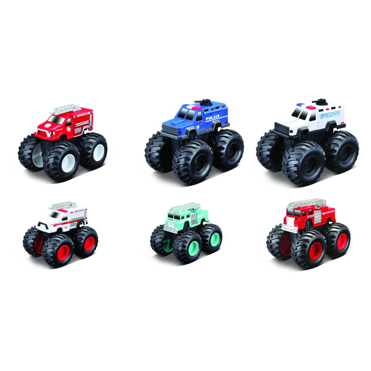 مايستو شاحنة إنقاذ 4x4 مونستر تراك أولاد، 3-4 سنوات
