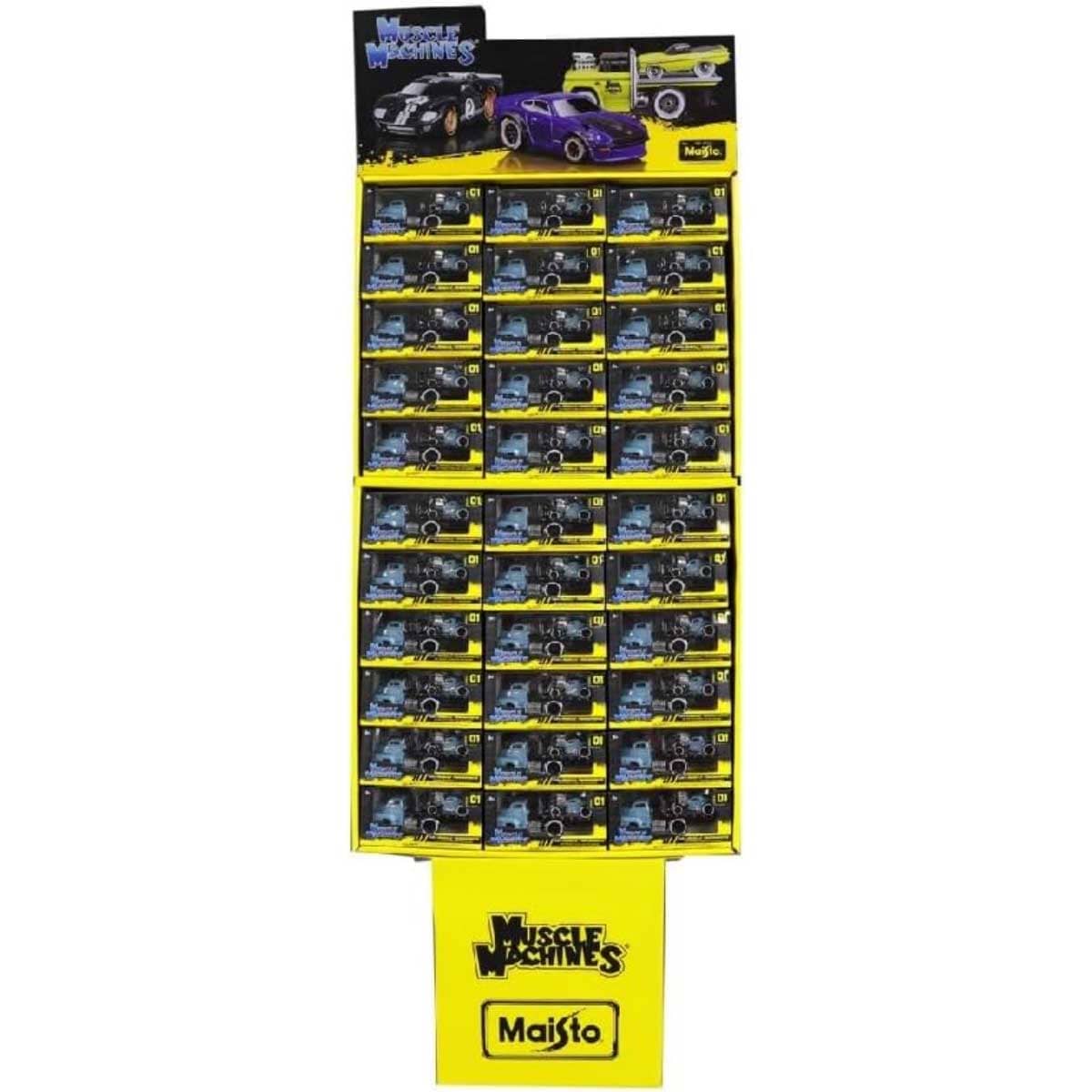 مايستو مجموعة عرض أرضية مكونة من 66 قطعة من Muscle Machines Transports بمقياس 1/64 للجنسين، 3-4 سنوات