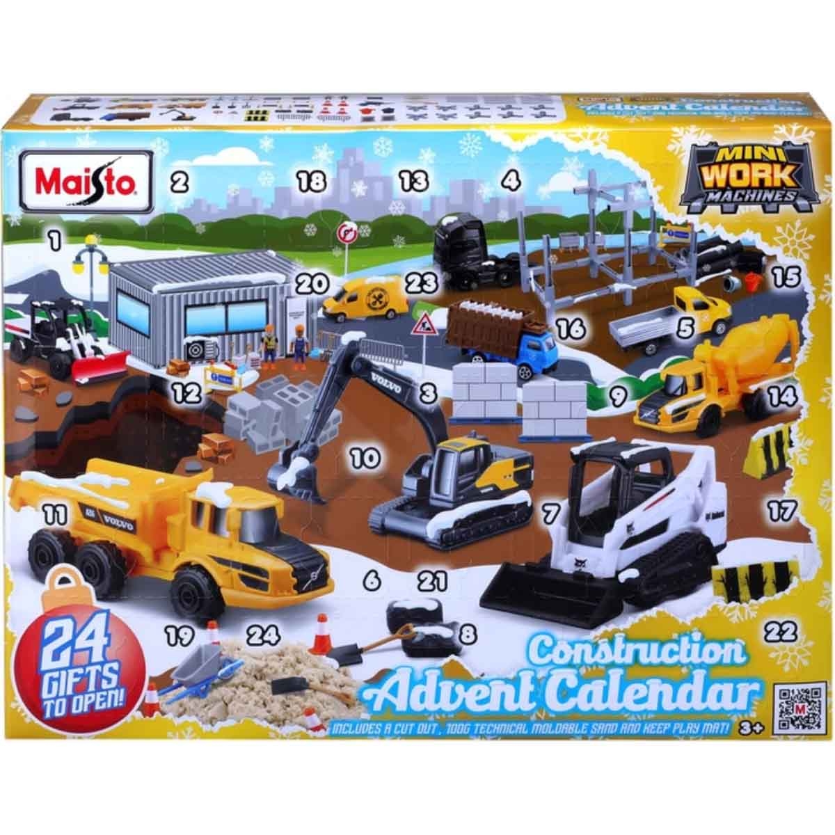 مايستو مجموعة تقويم مجيء آلات عمل صغيرة، للجنسين، 3-4 سنوات