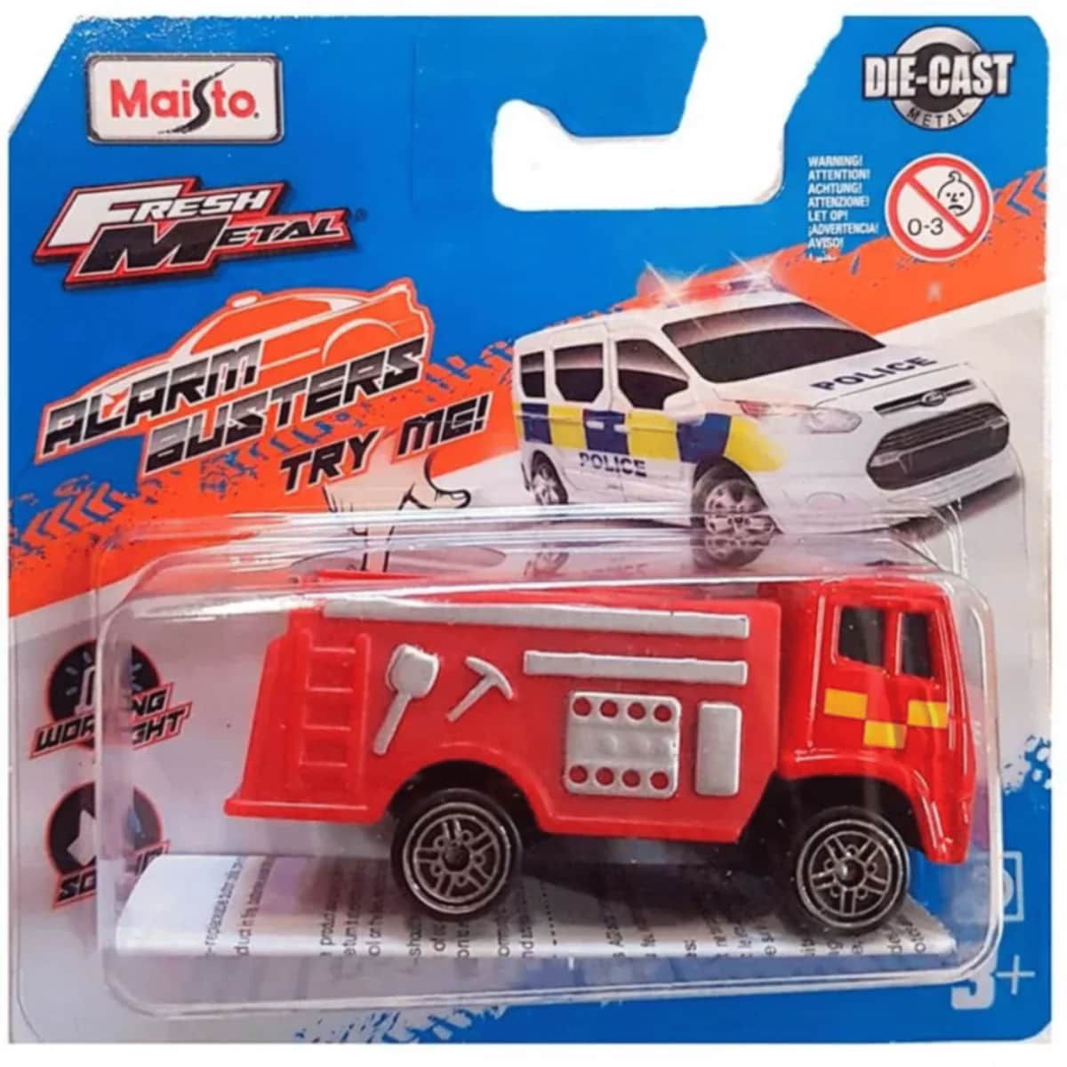 Maisto Alarm Buster Assorted Diecast Car Unisex, 3-4 Years