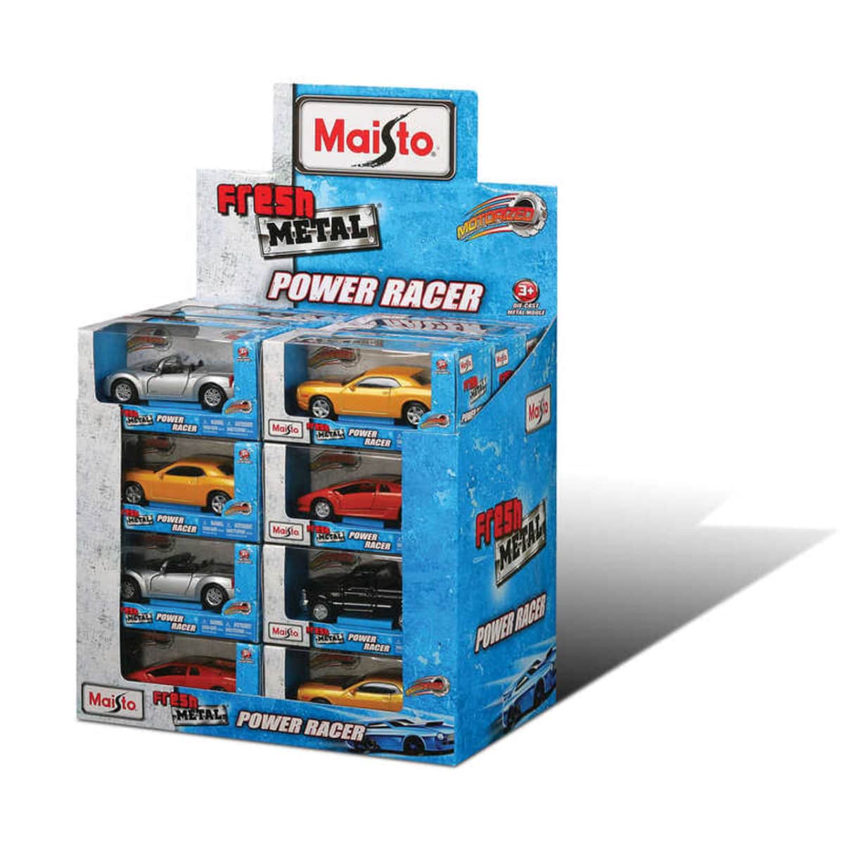 Maisto Assorted 4.5" Power Racer Diecast Car Unisex, 3-4 Years