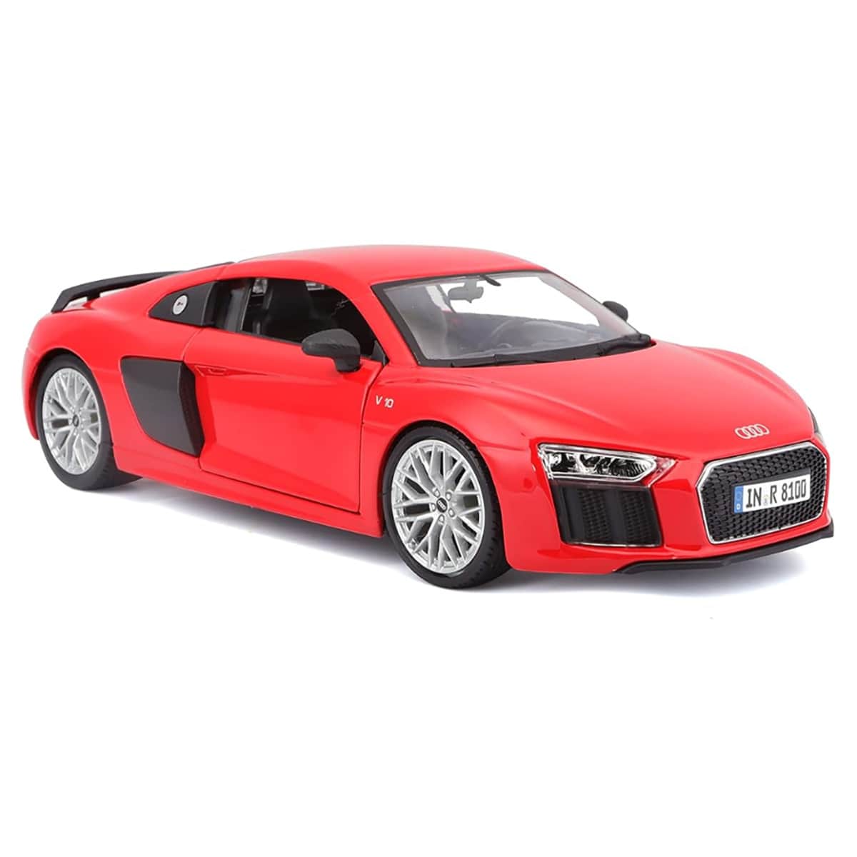 مايستو سيارة مجسمة أودي R8 V10 بلس بمقياس 1:24 للأولاد، من عمر 4-3 سنة فما فوق