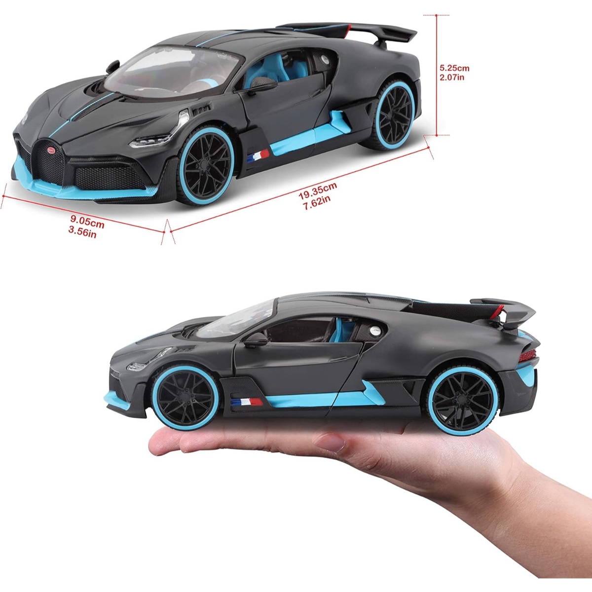 Maisto 1:24 Scale Grey Bugatti Divo Diecast Car Boys, 3-4 Years