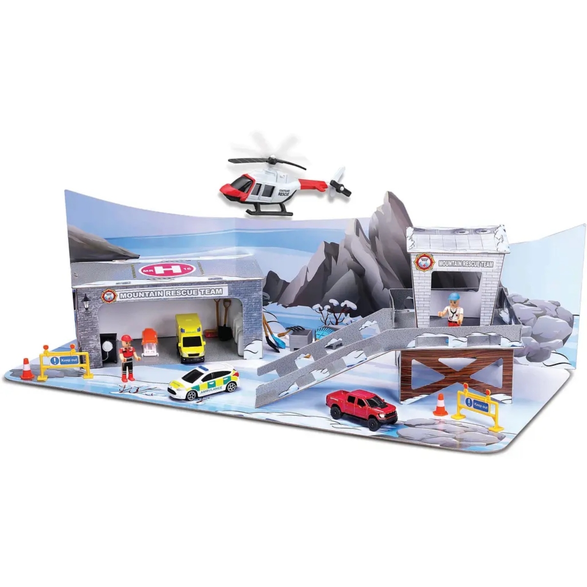 Maisto Build-N-Play Mountain Rescue Playset Unisex, 3-4 Years