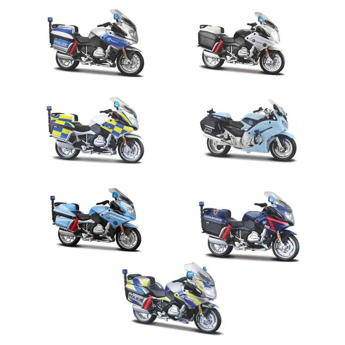 Maisto Build-N-Play Police Station with BMW Motorcycle & Dodge Challenger Police Car Bundle Unisex, 3-4 Years