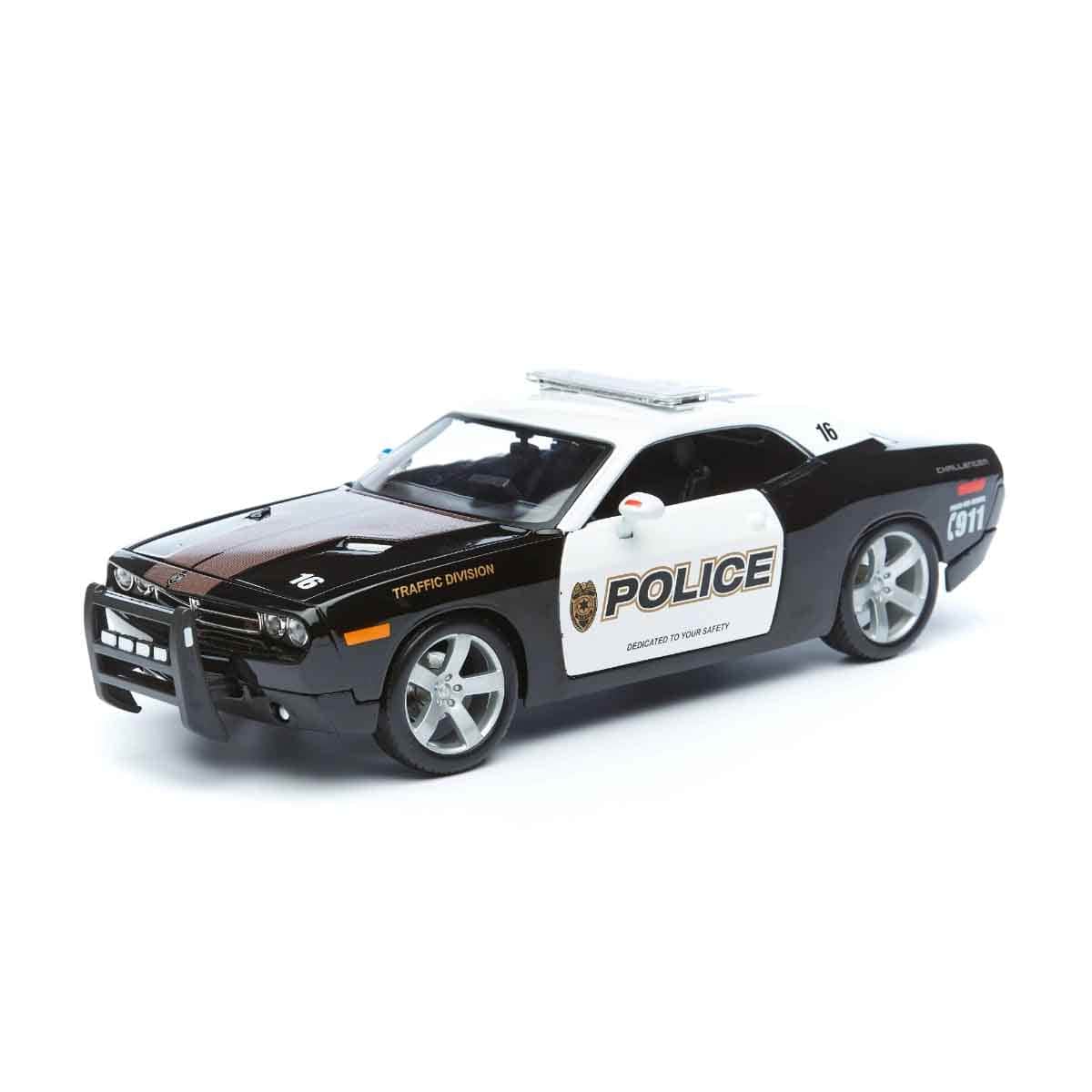 Maisto Build-N-Play Police Station with BMW Motorcycle & Dodge Challenger Police Car Bundle Unisex, 3-4 Years
