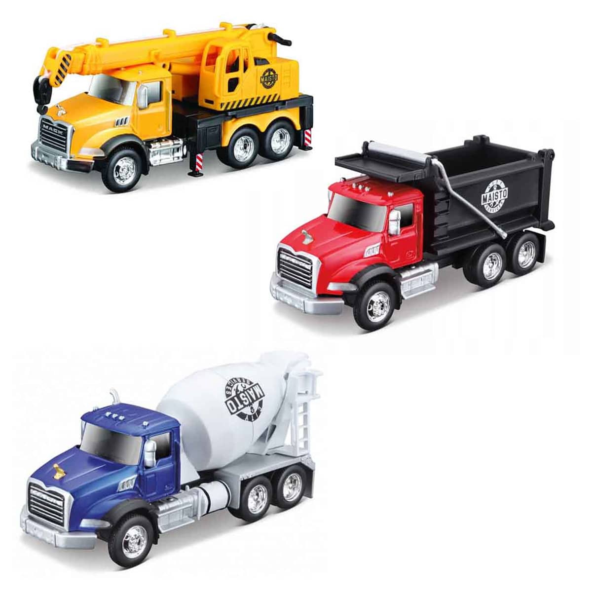 Maisto City Service Mack Truck Assorted Vehicle Boys, 3-4 Years