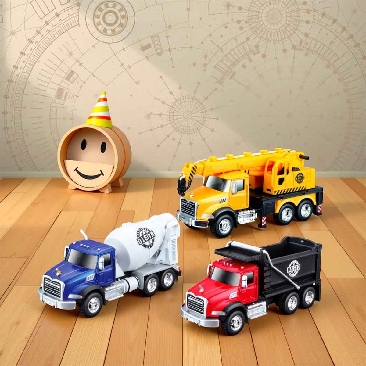 مايستو شاحنات ماك من سلسلة خدمات المدينة متنوعة للأولاد، 3-4 سنوات