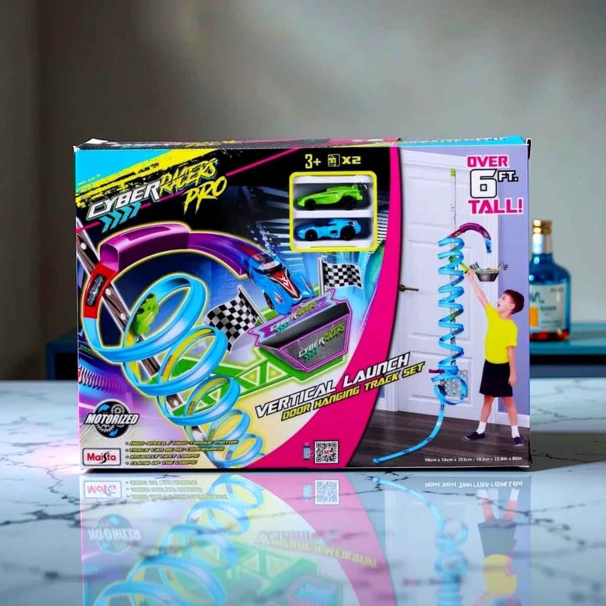 مايستو مجموعة مضمار سايبر ريسر بحلقات باب، للأولاد، 3-4 سنوات