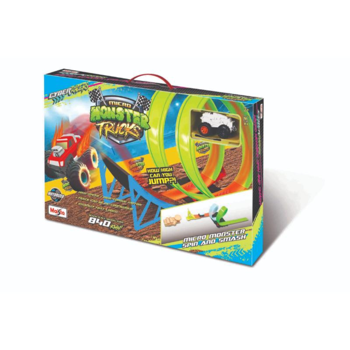 Maisto Cyber Racers Micro Monster Spin And Smash Set Unisex, 3-4 Years