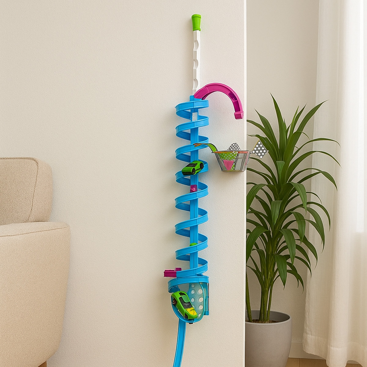 Maisto Cyber Racers Vertical Launch Door Hanging Track Playset Unisex, 3-4 Years