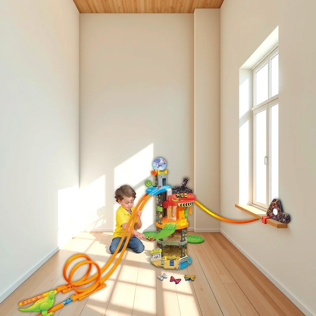 Maisto Dinotropolis Mega Car Playset Boys, 3-4 Years