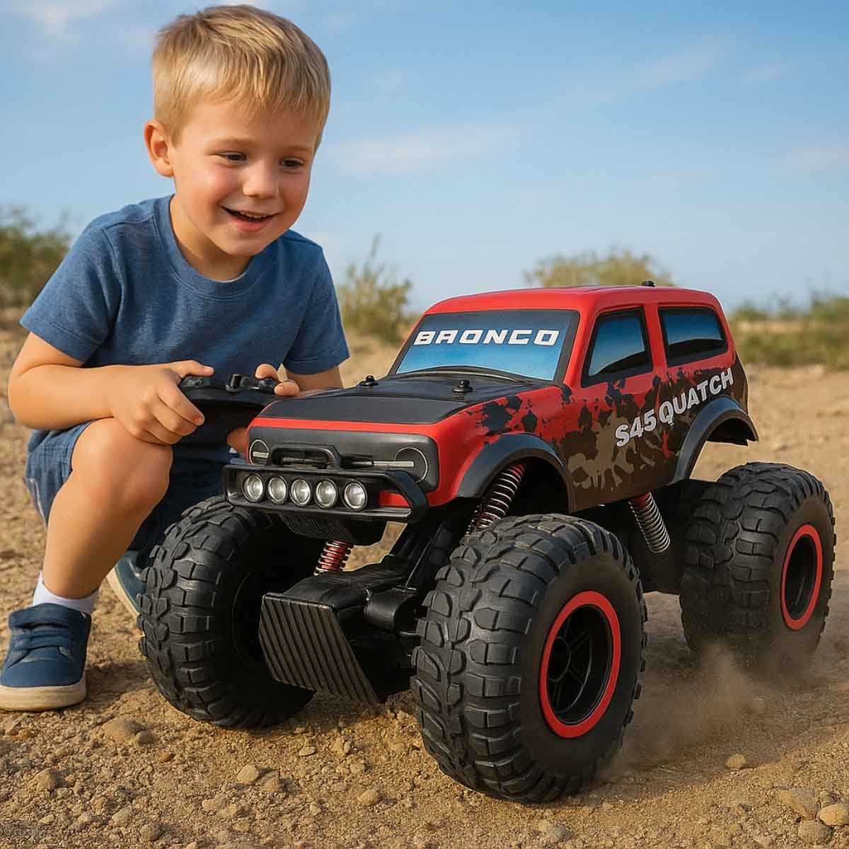 مايستو سيارة آر سي فورد برونكو ساسكواتش للأولاد، 8-10 سنوات