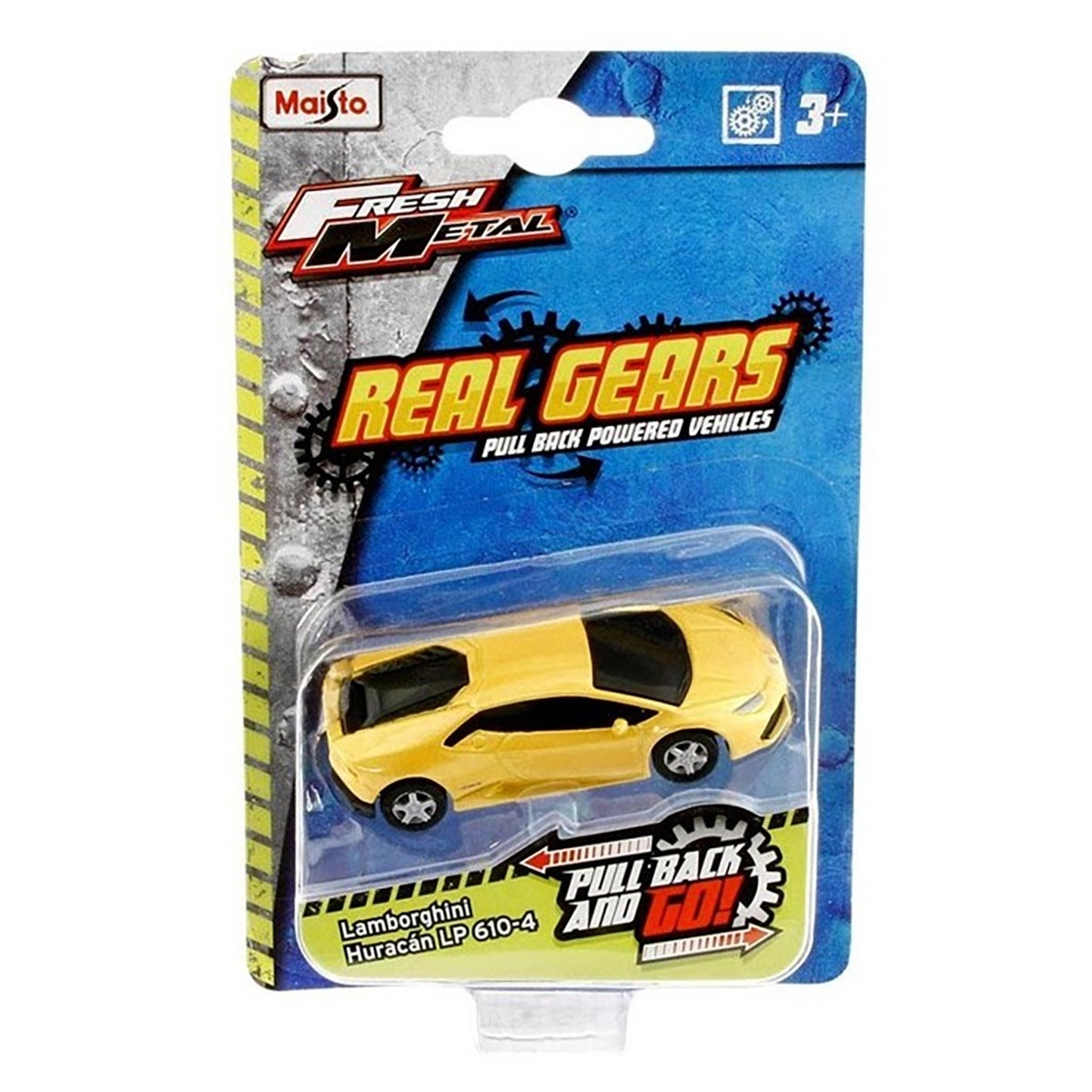 مايستو مركبات دايكاست متنوعة "تروس حقيقية" فريش ميتال بحجم 3 إنش للأولاد، 3-4 سنوات