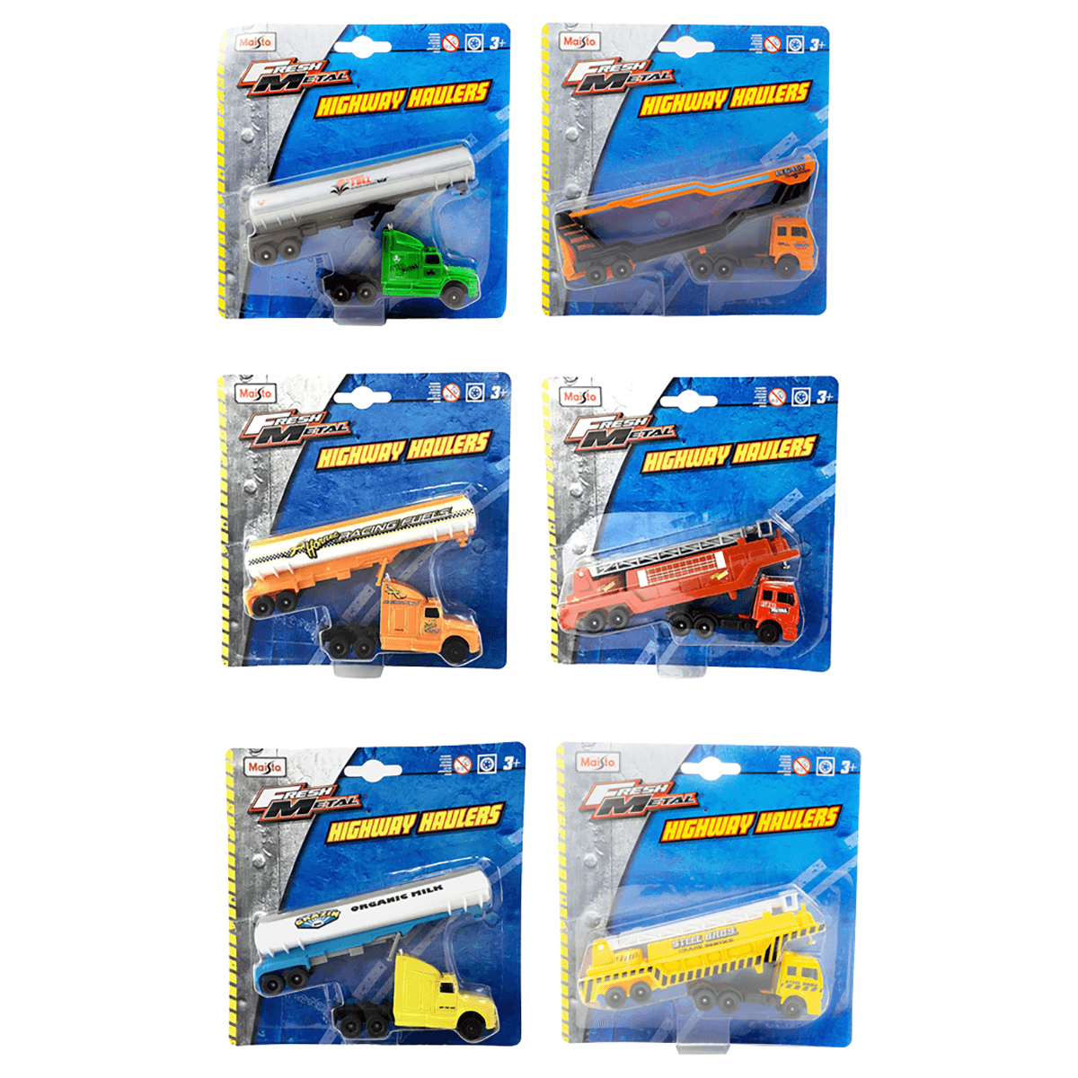 Maisto Fresh Metal Assorted Diecast Highway Hauler Boys, 3-4 Years