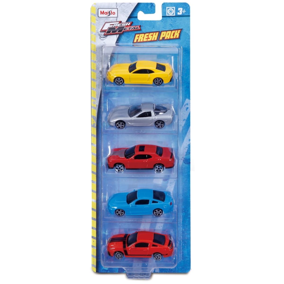 مايستو فريش ميتال مركبات داي كاست متنوعة للأولاد، 3-4 سنوات، مجموعة من 5