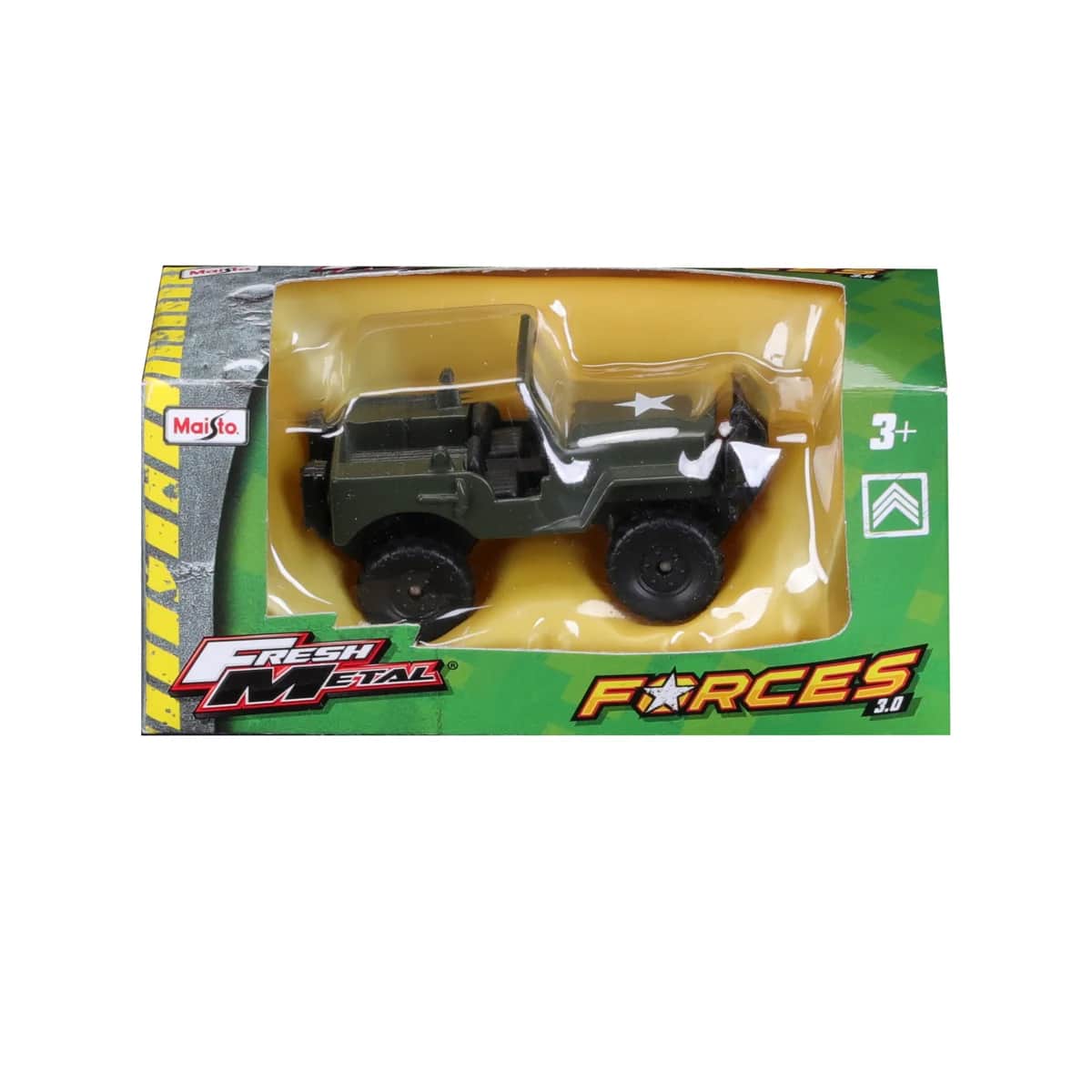 Maisto Fresh Metal Assorted Forces 3 Diecast Jeep Boys, 3-4 Years