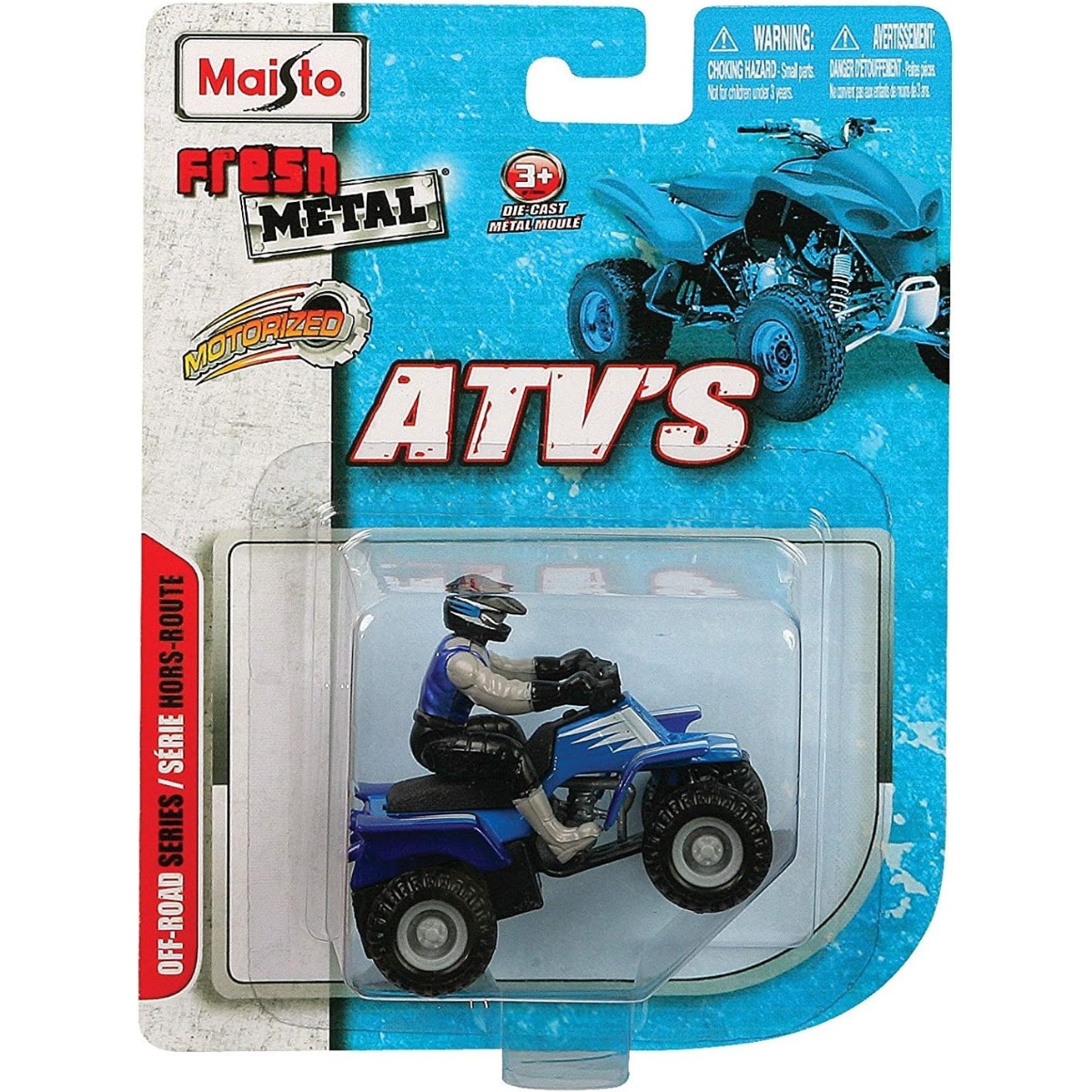 مايستو فريش ميتال ATV داي كاست متنوعة مع سائق، نظام سحب خلفي، للأولاد، 3-4 سنوات