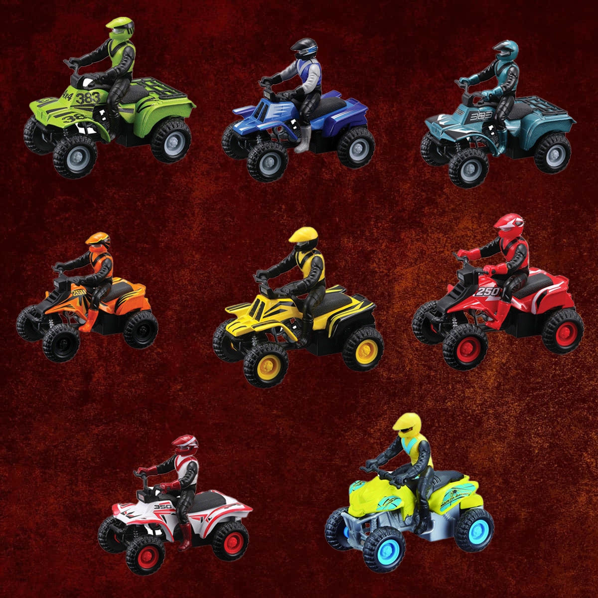 مايستو فريش ميتال ATV داي كاست متنوعة مع سائق، نظام سحب خلفي، للأولاد، 3-4 سنوات