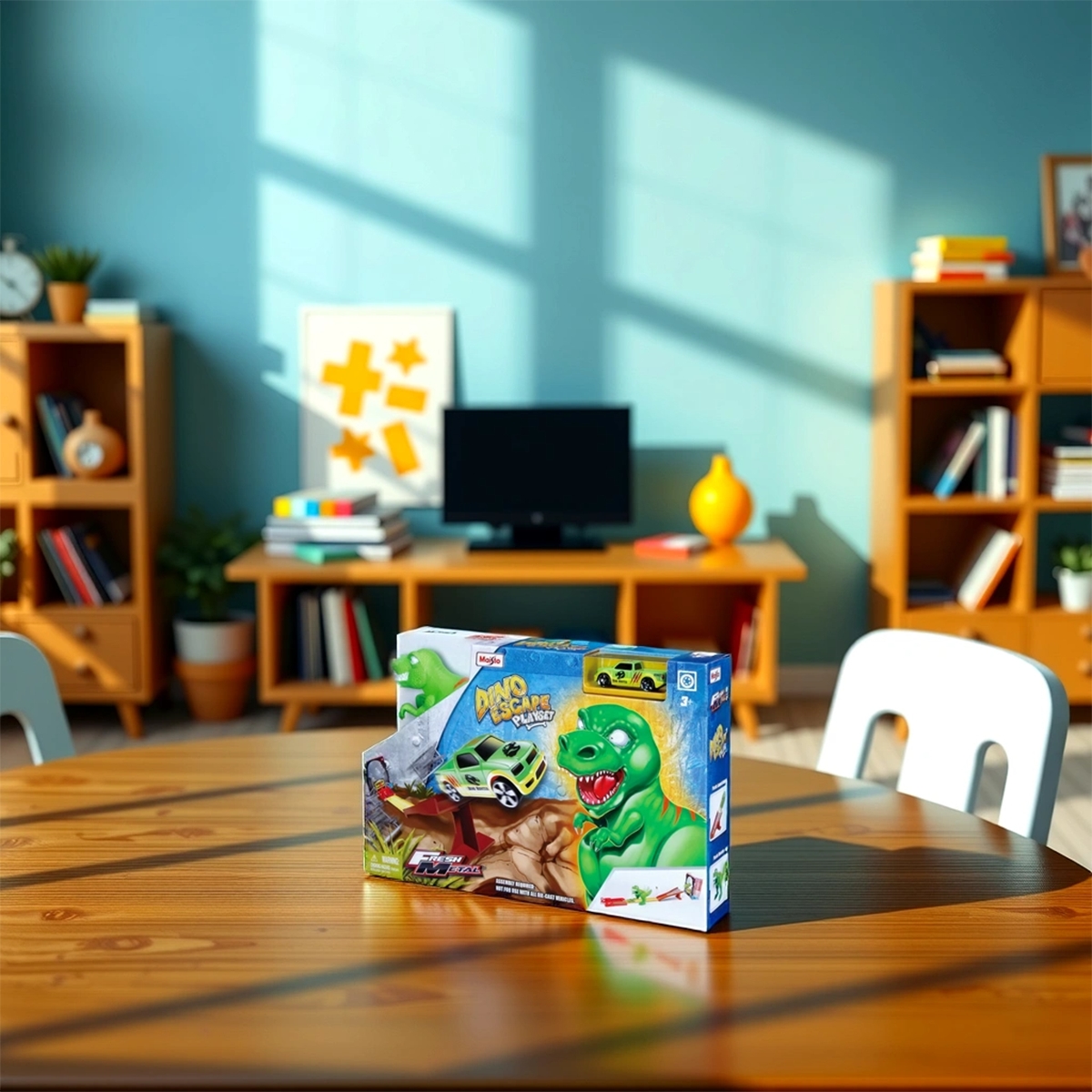 مايستو مجموعة مسار سيارات داينو إسكيب من فريش ميتال للأولاد، 3-4 سنوات